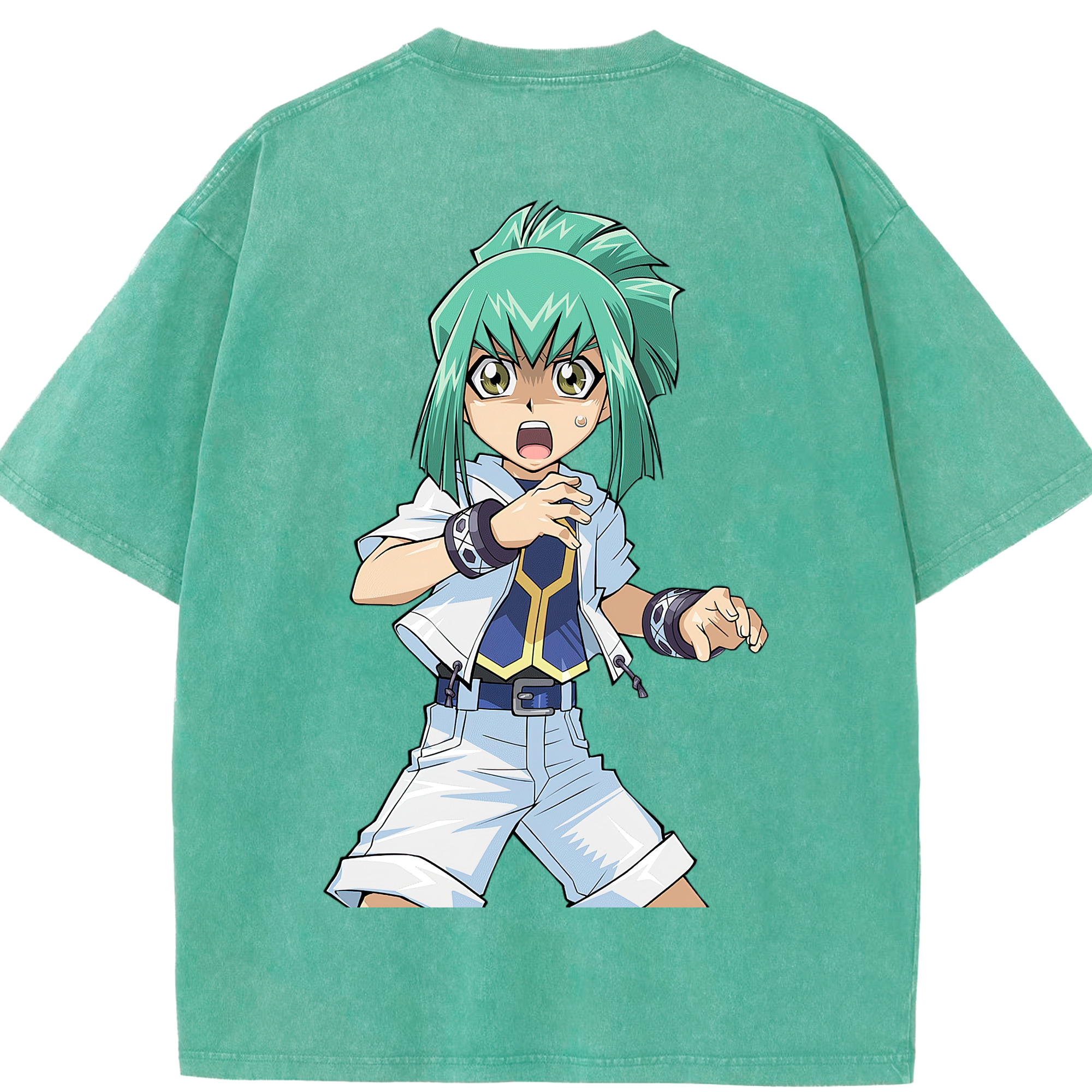 （画像用） 遊☆戯☆王 Yu-Gi-Oh! 綿100% ヴィンテージ風 半袖Tシャツ（背面プリント）